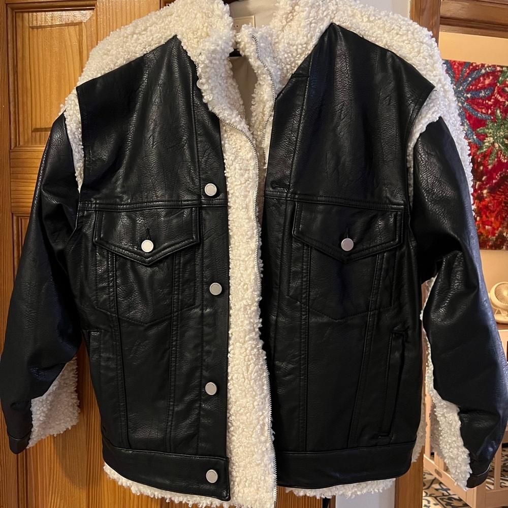 Blank NYC White Sherpa Jacket